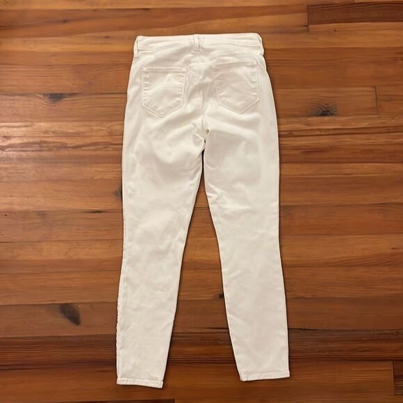 L'Agence Margot Jeans Womens 27 Vintage White High Rise Skinny Velvet Stripe - Picture 5 of 14